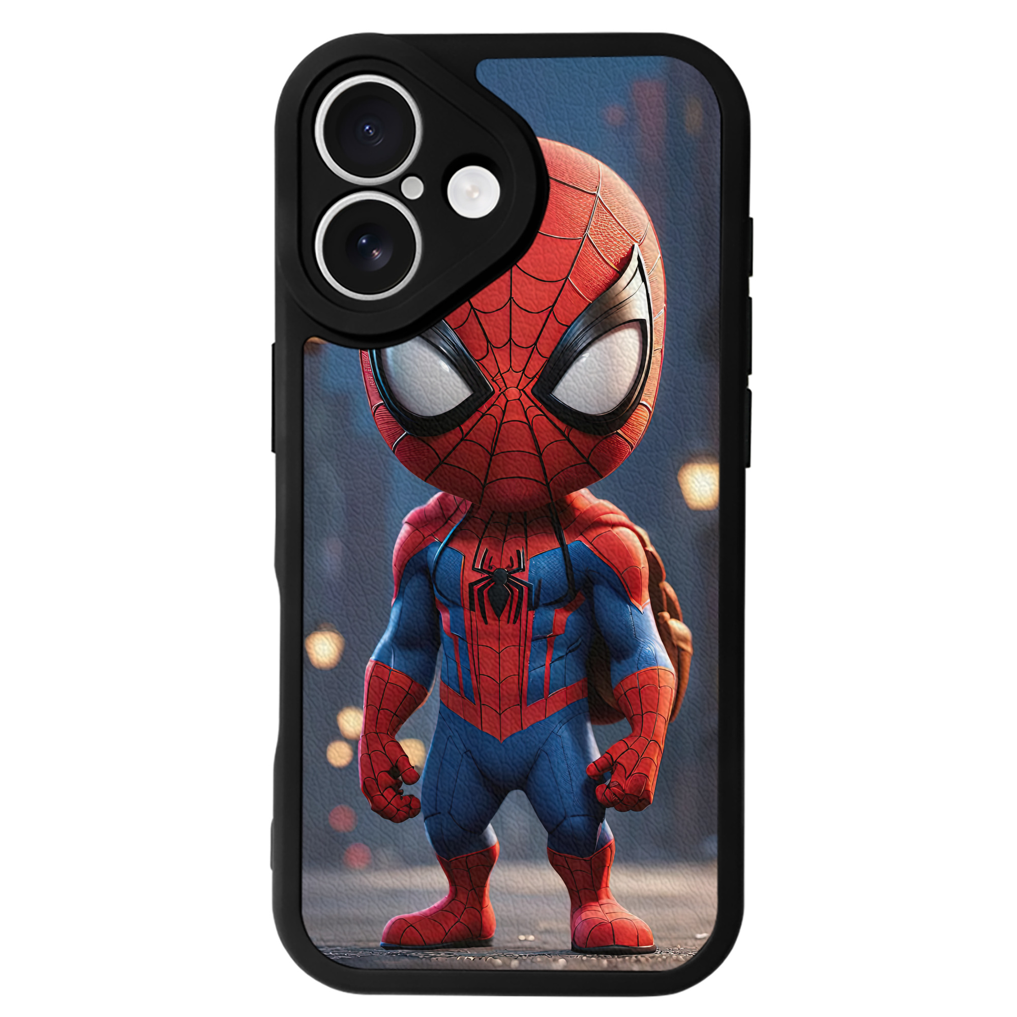 Spider Man スパイダーマン 【iPhone 16シリーズ対応】シリコンスマホケース（レザー調） 材質：シリコン